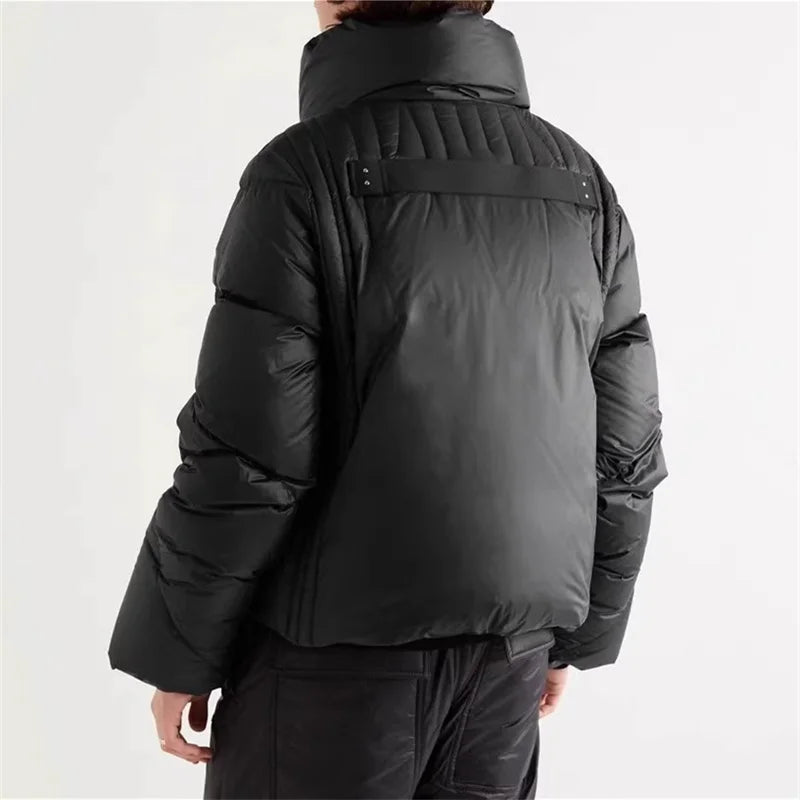 Women's down jacket 2024 Winter 90 white duck down filling Puffer coats Stand collar windproof and warm thick coat Padded jacket