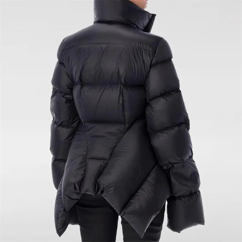 Women's winter down jacket 2024 High quality 90 white goose down filling Puffer coats Stand collar windproof and warm thick coat